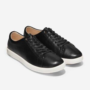 Cole Haan Women's Grand Crosscourt Black Leather Sneakers | Sz. 7